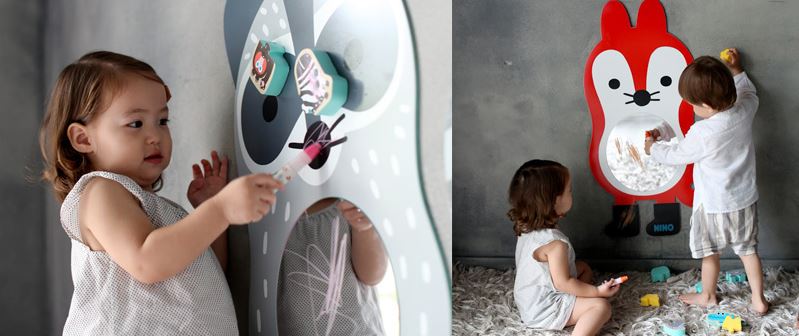 韓國 NINO 兒童彩繪壁貼鏡
